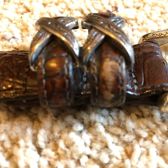 Western snakeskin style Brighton Brown Medium - Picture 2 of 8